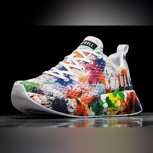 🆕NOBULL x Pride White Multicolor Paint-Splatter Trainer